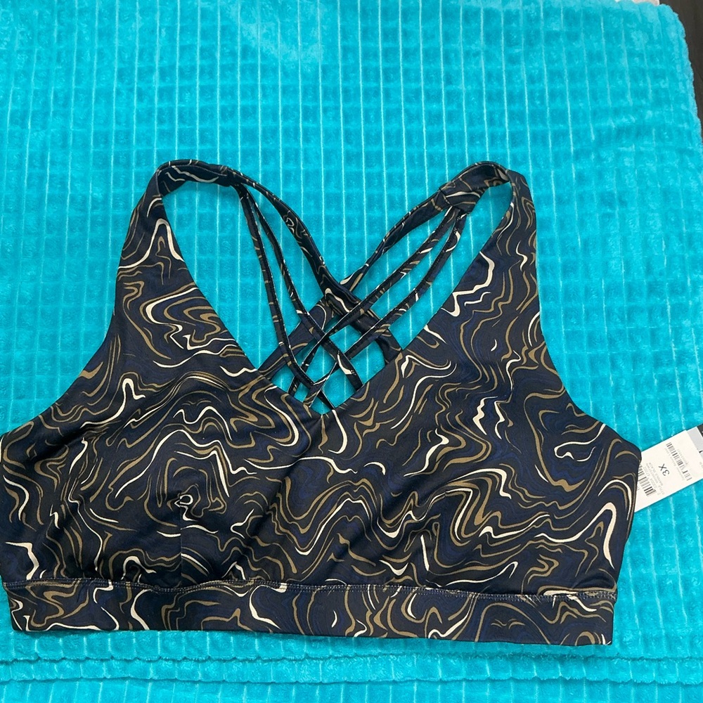 NWT Women’s plus Sz 3X Activewear Sports Bra